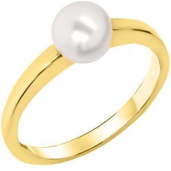 Χρυσό δαχτυλίδι Κ14 με μαργαριτάρι